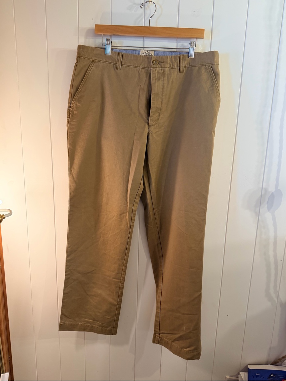 St. John’s Bay Men’s Khaki Chino Pants 36x32 Classic Straight 100% Cotton